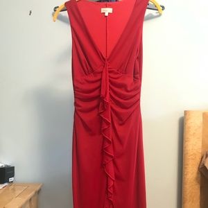 Red Mid-Length Cocktail Dres